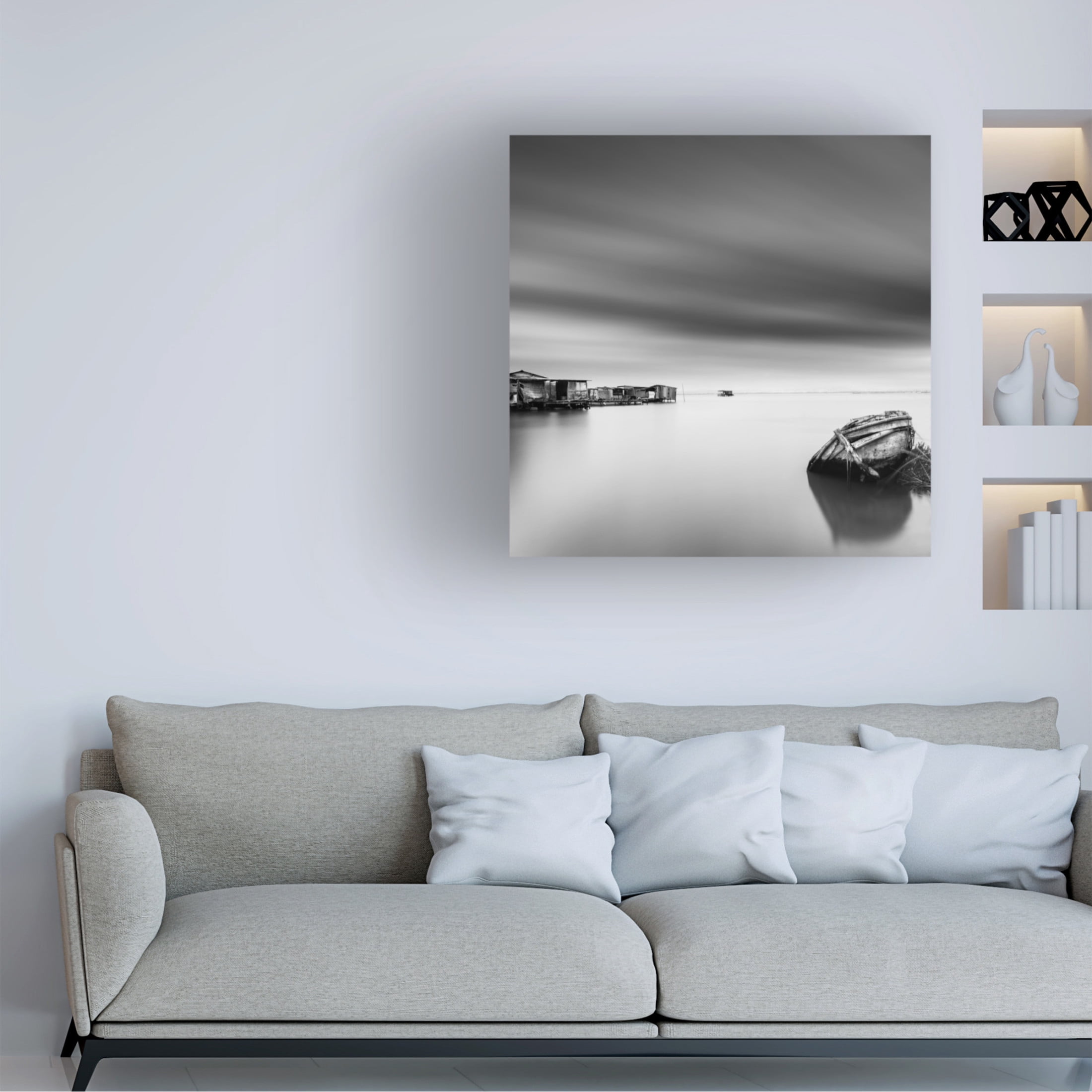 Canvas Wall Art - George Digalakis 'Wrecks 06' Wall Art for Living Room, Bedroom, or Office Décor by Trademark Fine Art - 35 x 35 Inches