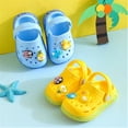 thumbnail image 2 of 2023-summer Sandals Kids Mules Flat Heels Solid Cartoon Slippers Children's Garden ShoesBlue21, 2 of 5
