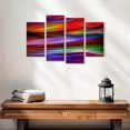 thumbnail image 2 of Elephant Stock In The Distance Wall Art - Horizontal Multi Panel Canvas - Living Room Wall Decor - Abstract Multi Panel - Brown And Blue Decor By Ursula Abresch - 24" x 14", 2 of 4