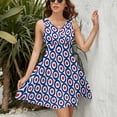 thumbnail image 3 of Mod Target Sleeveless Dress Women Summer Evening Dresses Ladies Sundress, 3 of 7