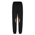 thumbnail image 3 of WREESH Womens Sweatpants Fashion Football Printed Fitness Sport Relaxed Loose Printing Elastic Waist Long Sweatpants Black, 3 of 7