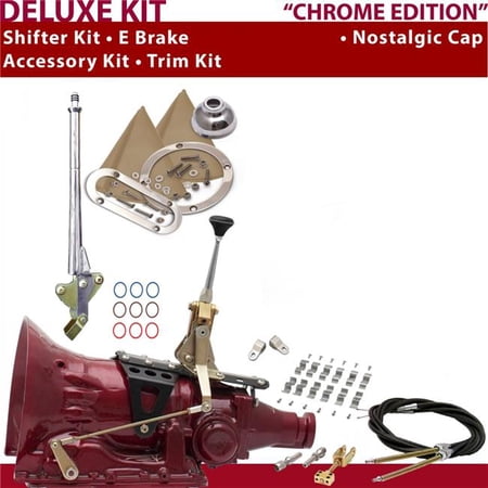 American Shifter 4L60E Shifter Kit 6 in. E Brake Cable Clamp Clevis Trim Kit for D4360