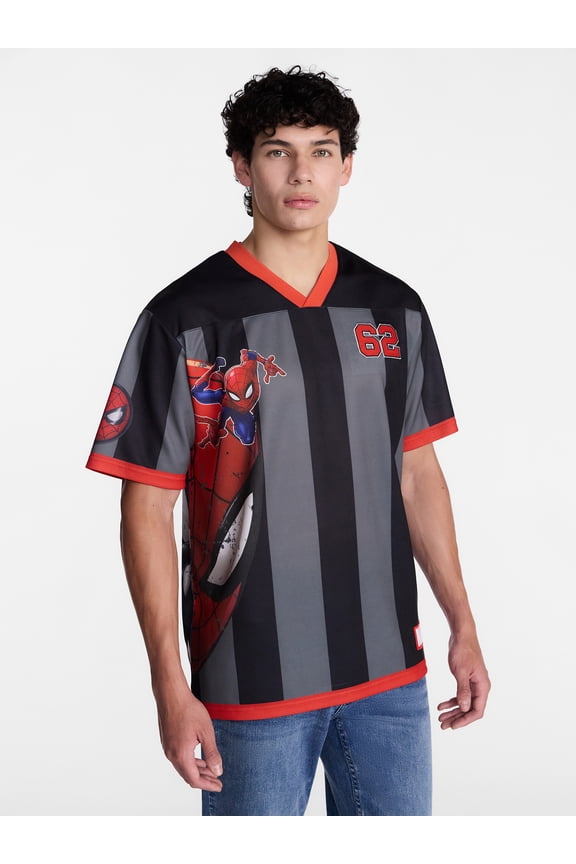 Men's and Big Men's Graphic Mesh Soccer Jersey, Sizes XS-5XL