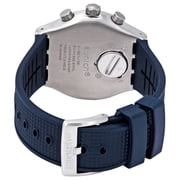 Swatch Mens Blue Grid Blue Dial Watch - YVS454