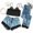 Blue, variant on Vivianyo HD Sleepwear for Women Women Three-Piece Pajamas,Lace Velvet Solid Color Lace Three-Piece Pajamas Nightdress Sleepwear Rollbacks Wine