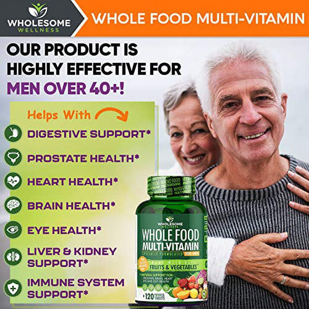 Multivitamin for Men - Multi Vitamins, Minerals-  For Daily Energy, Brain, Heart & Eye Health - 120 Tablets
