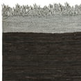 thumbnail image 2 of SAFAVIEH Vintage Leather Horatio Braided Fringe Border Area Rug, Light Grey/Dark Brown, 4' x 6', 2 of 4