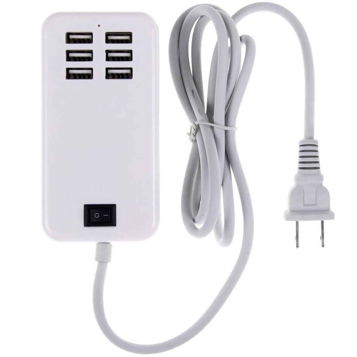 30W Surge Protector Power Strip, with 6 USB Ports, 4.6ft Extension Cord, Platoon Insert for Smartphone Tablets Home Office