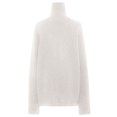thumbnail image 4 of Women's Turtleneck Sweater Long Sleeve Casual Knit Pullover, Fall Winter Basic Top White M, 4 of 4