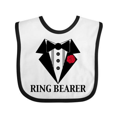 

Inktastic Tuxedo Ring Bearer Gift Baby Boy Bib