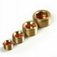thumbnail image 3 of Arkzeo 20pcs 1/8 1/4 3/8 1/2 Inch NPT Brass Internal Hex Thread Socket Pipe Plug Set, 3 of 9