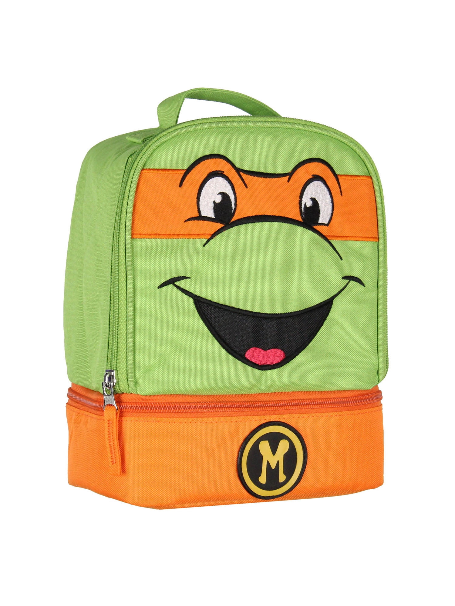 Teenage Mutant Ninja Turtles TMNT All Turtles Dual Compartment Lunch Box (Michelangelo) 9"