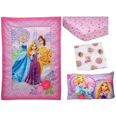 Disney Princess Timeless Elegance 4piece Toddler Bedding Set