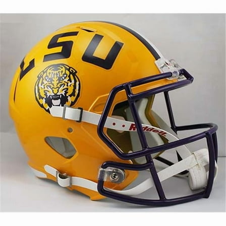 LSU Tigers Yellow Replica Riddell NCAA Speed Full Size Helmet