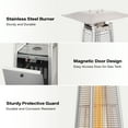thumbnail image 2 of LAUSAINT HOME 87'' Tall Pyramid Patio Heater with Wheels, Glass Tube Flame Heating 48000 BTU & Dust Cover, 2 of 10