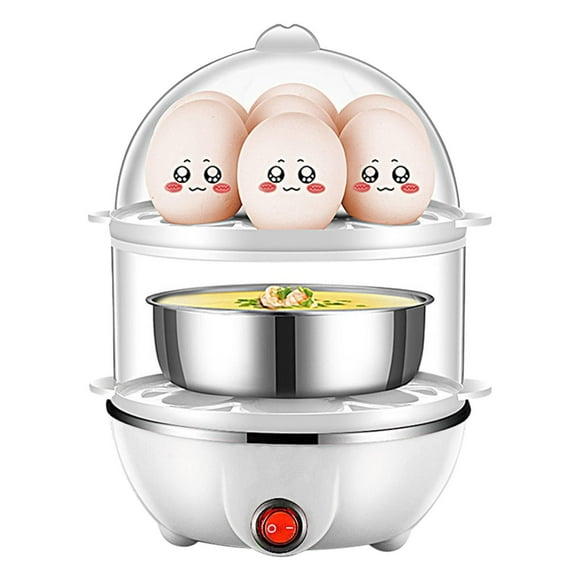 Nomeni Egg Steamer Eggs Cooker Double Breakfast Machine Stainless Steel Multi-Function Steamer