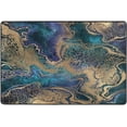 thumbnail image 4 of SKYSONIC Abstract Golden Marble Non-Slip Area Rug, Unique Vortex Floor Carpet Comfort Floor Mats Decor for Indoor Front Porch Living Room Bedroom Kitchen, 36"x24", 4 of 5