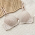 thumbnail image 3 of Lmnyox Women's Lace Bra Lightweight Breathable Push Up Balconette Bra Wireless Adjustable Everyday Bra for Women, 3 of 4
