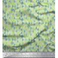 thumbnail image 1 of Soimoi Poly Georgette Fabric Dot & Check Geometric Decor Fabric Printed Yard 52 Inch Wide, 1 of 1
