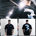 thumbnail image 1 of Nueva camiseta de gimnasio para Fitness, camisetas holgadas de algodón de gran tamaño para hombres, camisetas deportivas de culturismo de manga corta, camisetas de entrenamiento de verano para correr, 1 of 5