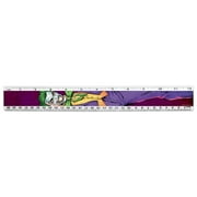 Batman Joker Character 12 Inch Standard and Metric Plastic Ruler