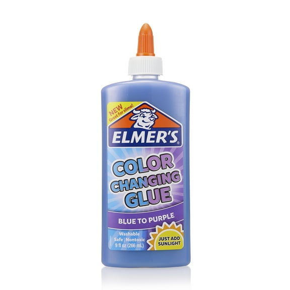 Elmer's Color Changing Liquid Glue, Blue, 9 oz.