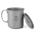 thumbnail image 1 of Taza de titanio de 450 ml con asas plegables Taza de agua ligera para HWZBBEN  Tazas, 1 of 7