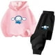 thumbnail image 4 of Conjunto de sudadera con capucha Cinnamoroll con dibujos animados para niños y niñas de 3 a 14 años, sudadera informal de calle kawaii, traje de camión deportivo para exteriores para niños, 4 of 5