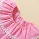 thumbnail image 5 of Ropa Para Bebés Y Niñas, Conjunto Para Niños Pequeños, Conjunto De Pantalones Informales De Manga Larga Con Cuello Redondo De Algodón Para Niños De Otoño E Invierno, Color Rosa Odeerbi LM103-6983, 5 of 9