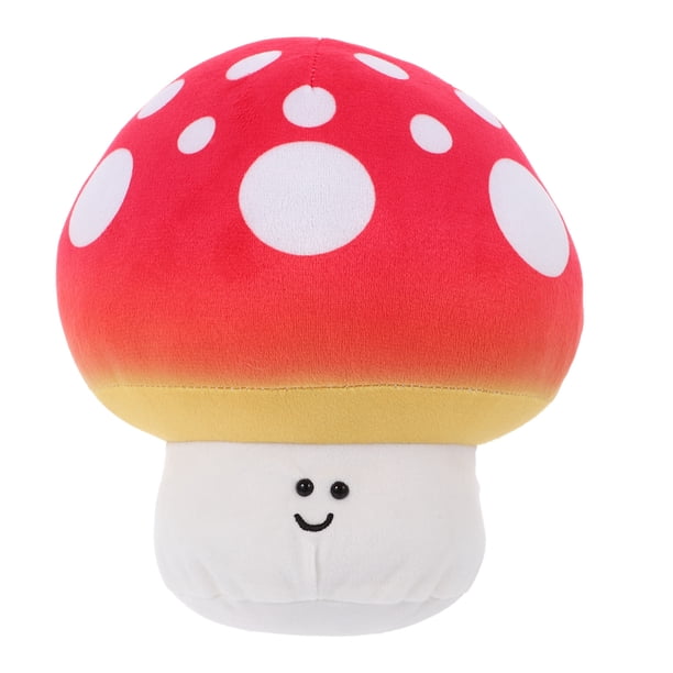 Muñeco de peluche de hongo, suave y decorativo, adorable cojín con forma de hongo para sofá, caracola, banco, decoración