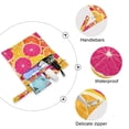 thumbnail image 4 of 2 Pack Wet Dry Bags,Oranges and Grapefruits Waterproof Reusable Dual Zipper Bags for Swimwear, Gym Clothes, Toiletries, Baby Diapers, 4 of 8