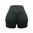 thumbnail image 7 of FANNYC Women's Yoga Shorts Sexy High Waist Workout Shorts Hips Slim Gym Sports Shorts Elastic Waistband Biker Shorts Girls,Off-White/Black & White/Dark Grey/Rose Red/Green/Color Blue, 7 of 7