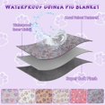 thumbnail image 4 of 6 Pack Waterproof Guinea Pig Blankets - Washable Small Animal Fleece Cage Liners - Soft Sleep Mat Pad Cover - Warm Flannel Throw for Hamster, Rabbit, Chinchilla, Hedgehog, Ferret, 4 of 4