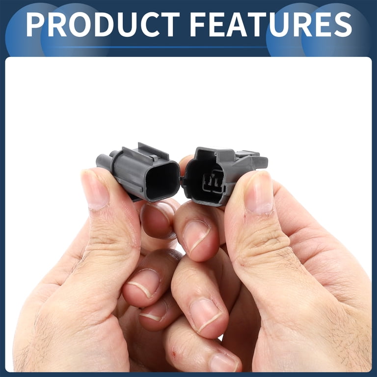 6 Kit 2 Pin Car Connector Waterproof Electrical Connector, Male and 2-Pin