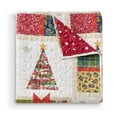 thumbnail image 3 of Greenland Home Deck the Halls Festive Patchwork Holiday Throw Blanket, 50" x 60", 3 of 7