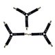 thumbnail image 5 of Cateissary 2 uds soporte de esquina de sábana de cama ajustable correas elásticas sujetadores Clips Decoración del hogar Hebilla blanca elastica negra, 5 of 6