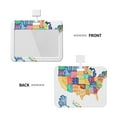 thumbnail image 2 of Kdxio USA MAP Card Badge Holder Work Badge Sleeve for Office, School, Factory, ID Credit Cards, Driver Licenses and Passes, 2 of 7
