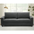 thumbnail image 5 of IdealHouse 83" Wide Sofa Couch, 3-Seater Corduroy Comfy Couch with Deep Seat, Lounge Cozy Sofa for Living Room Apartment Small Space, Dark Gray, 5 of 13