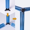 thumbnail image 2 of POWERTEC 8 Sets 3-Way End Corner Bracket – Fits T-Slot and V-Slot Profile Aluminum Extrusion, Ideal for CNC Machines, 3D Printers, Custom Enclosures, and More (74004N), 2 of 7