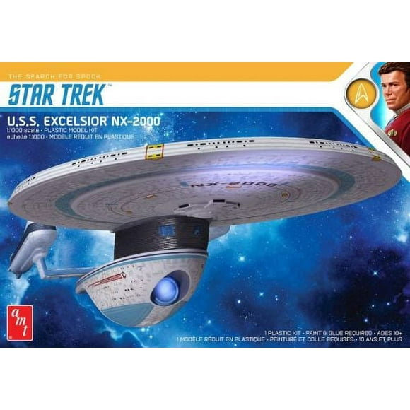 AMT U.s.s. Excelsior Nx-2000 Star Trek Space Ship Plasitc Model Kit