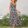 thumbnail image 4 of Drses Women Summer Dresses Casual Sleeveless Maxi Dresses Cute Floral Long Dress Wedding Guest Dress, 4 of 8