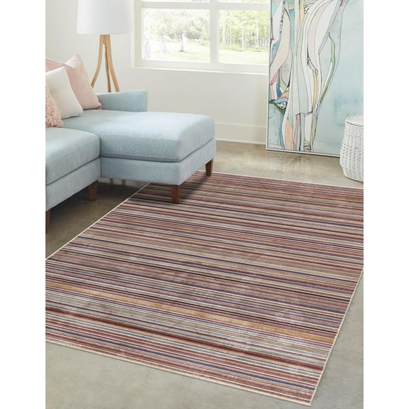 Rugs.com Deepa Collection Rug – 9' x 12' Multi Medium Rug Perfect For Living Rooms, Large Dining Rooms, Open Floorplans