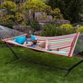 thumbnail image 4 of Vivere Double Quilted Fabric Spreader Bar Hammock - Ciao, 4 of 6