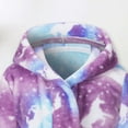 thumbnail image 4 of Wenfanal Girls Boys Solid Color Belted Plush Robe Baby Pajamas Toddler Pajamas Soft,Childrens Flannel Robe Print Home Fleece Bathrobe For Boys Girls With Pockets Girls Fashion Size 3-4 Years,Purple, 4 of 6