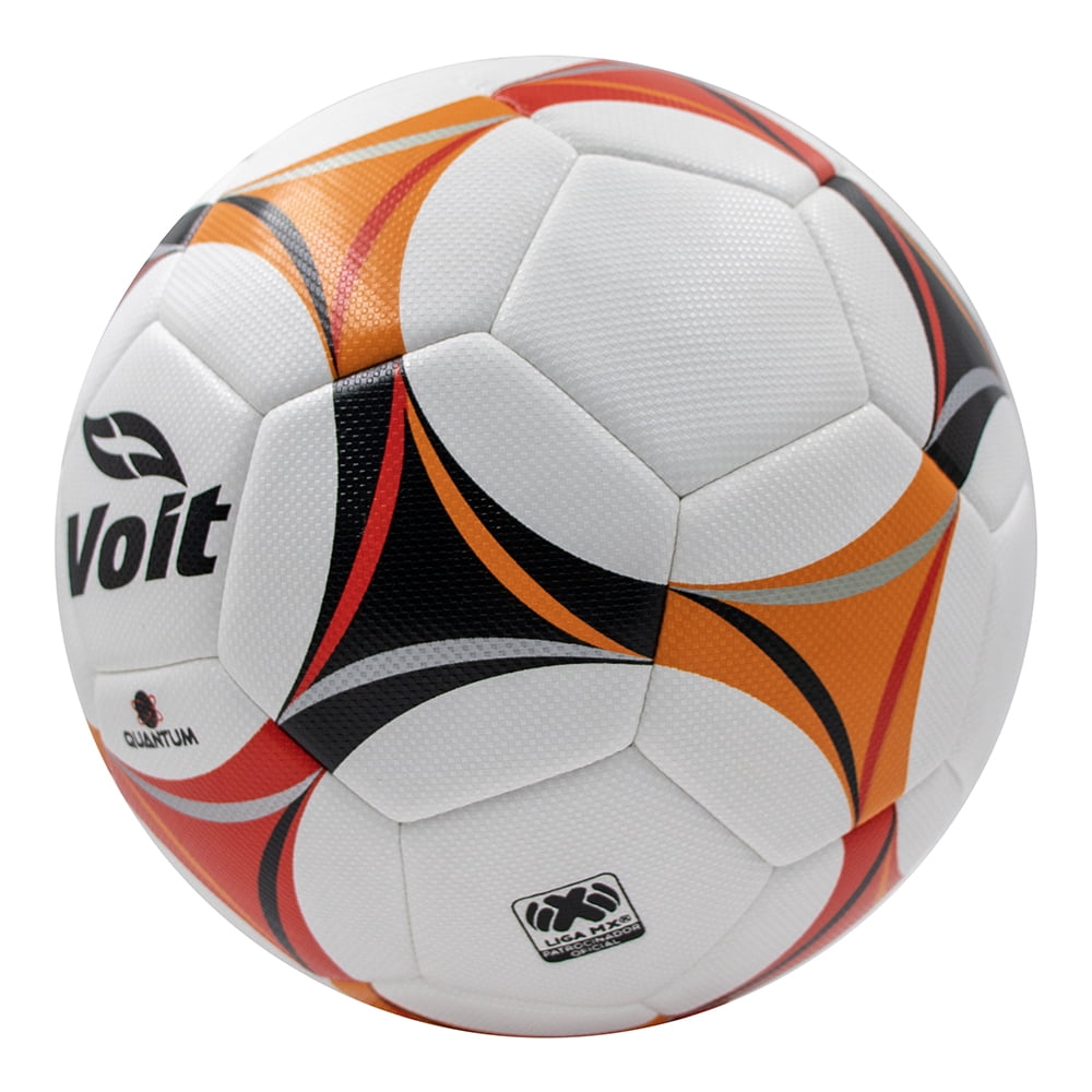 Voit Soccer Ball Size 5, Durable Ball Designed for Play on All Types of Surfaces, Hybrid, oragen, red & Black