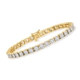 thumbnail image 2 of Ross-Simons 5.00 ct. t.w. Diamond Tennis Bracelet in 18kt Gold Over Sterling, Women's, Adult, 2 of 6