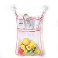 thumbnail image 1 of Organizador de juguetes de baño para bebé, bolsa colgante de malla con diseño de dinosaurio, Animal, succión de almacenamiento, para baño y bañera, 1 of 4