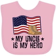 thumbnail image 3 of Inktastic My Uncle is My Hero Military Nephew Boys or Girls Baby Bib, 3 of 4