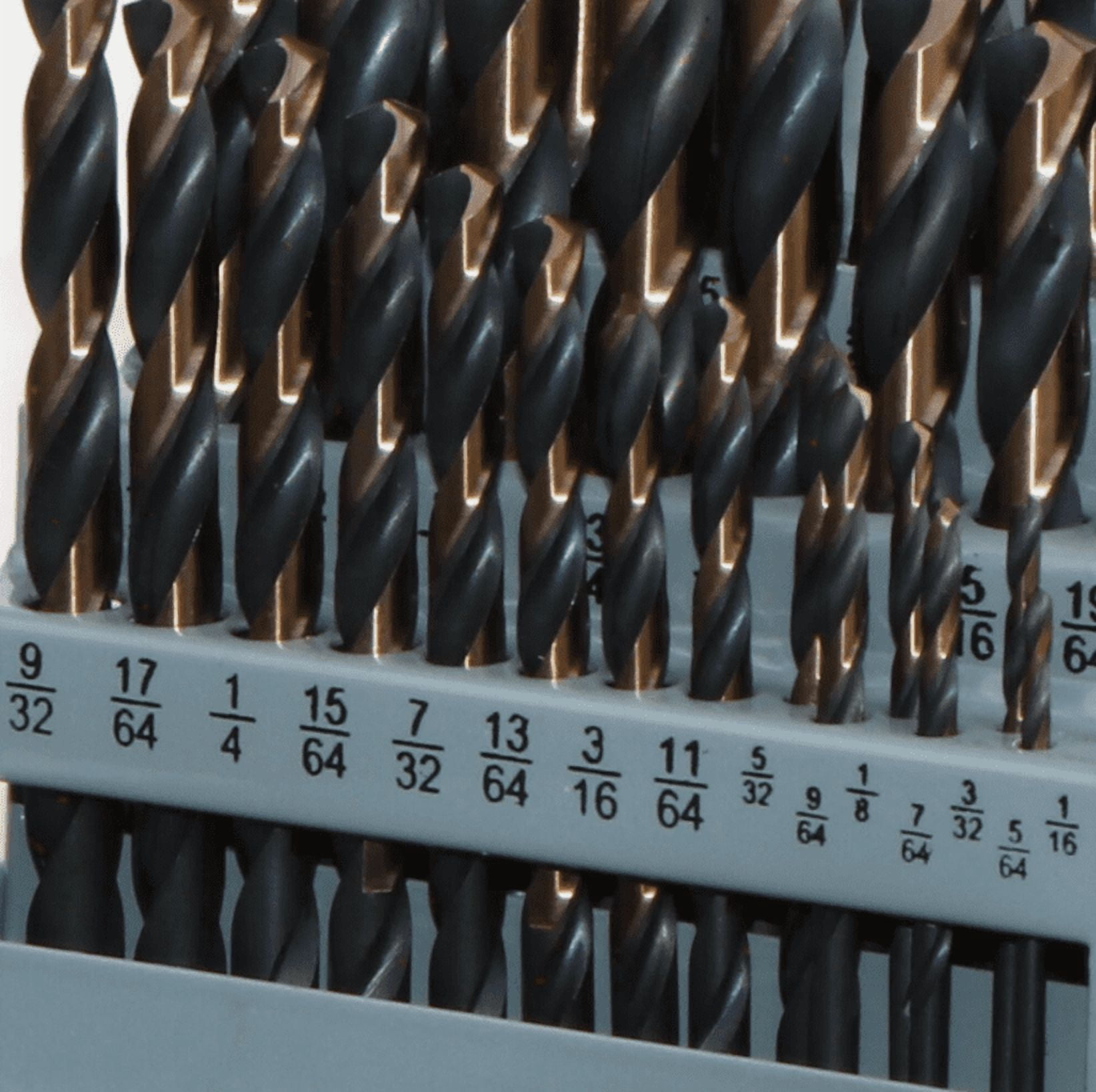 29Pcs/Set HSS Drill Bits Gold Drill Bit Set 135°Tip Metric Twist Drill Bit Kit for Metal Iron Steel Alloy Copper with Storage Case