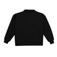 thumbnail image 3 of Boys Toddler Girls Sweatshirts 1/4 Zip Up Lapel Collar Soild Color Print Kids Top with Pockets(120 5-6 Years,Black), 3 of 4